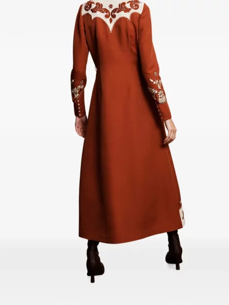 Rochie midi Alemais portocaliu