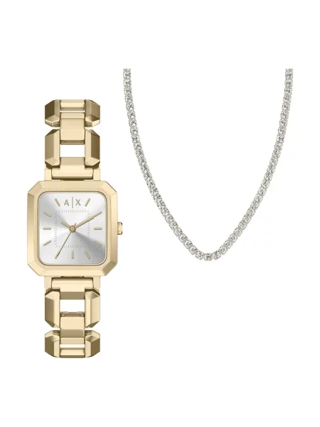 ARMANI EXCHANGE Ceas analogic auriu / argintiu