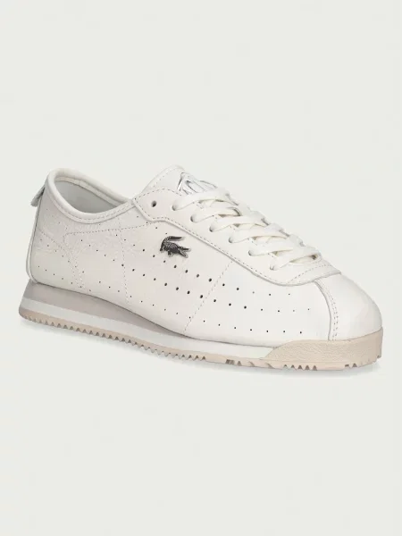 Sneakerși Lacoste din piele alb