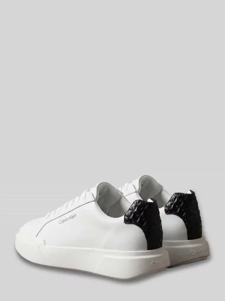 Sneakersy z naturalnej skóry bydlęcej model CHUNKY CUPS' Ck Calvin Klein białe