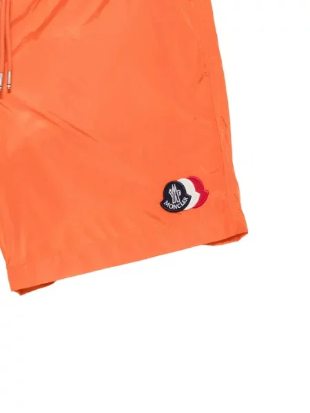 Kupaće gaće Moncler s autogramom s vezicama narančasta