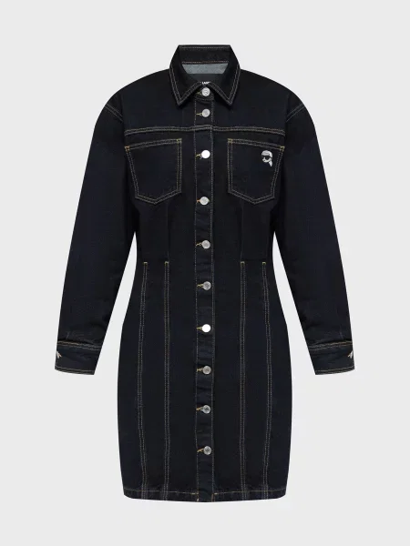 Джинсова сукня Karl Lagerfeld синя
