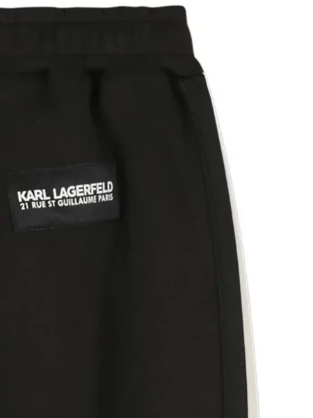Dětské kalhoty Karl Lagerfeld černé