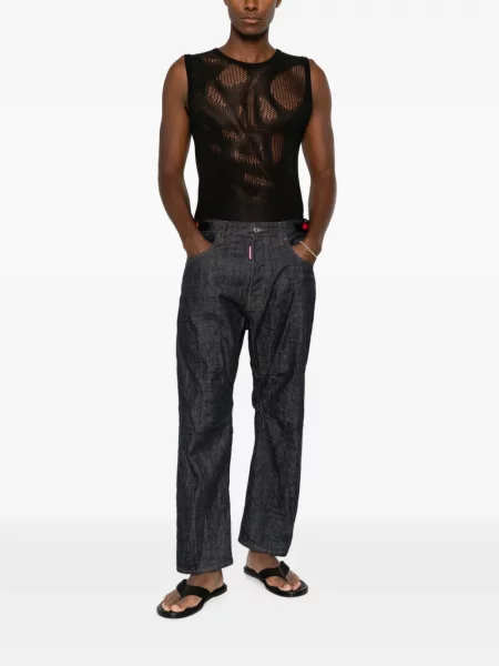 Blugi Dsquared2 cu autograf albastru