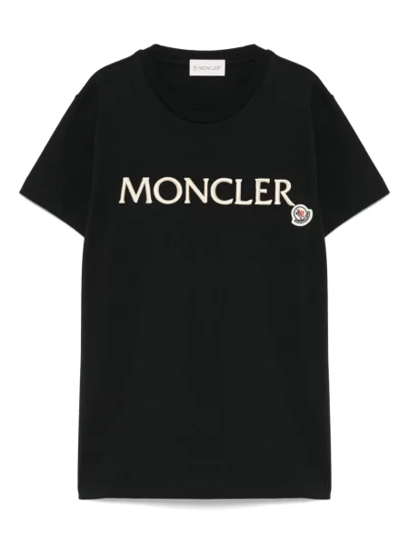 Koszulka dziecięca Moncler Enfant czarna