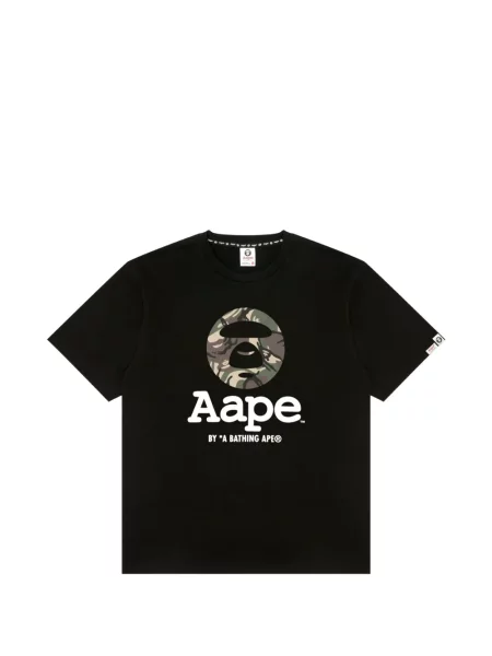 Tricou Aape By A Bathing Ape cu autograf negru