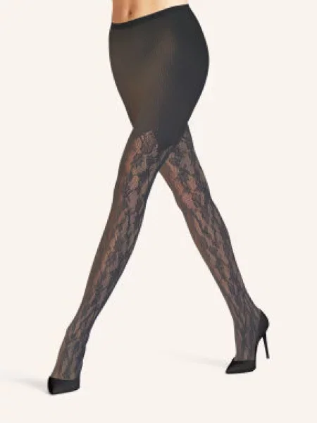 Falke Cienkie Rajstopy Holly schwarz czarne
