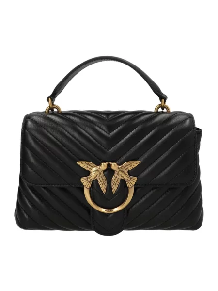 Torebka Pinko skórzana czarna