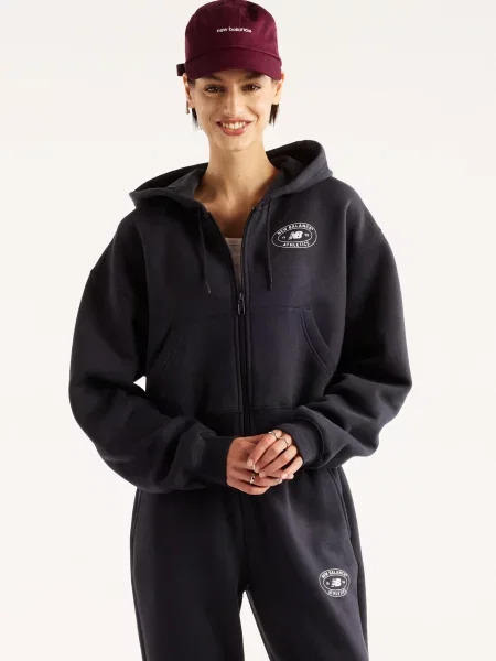 Флісове худі New Balance синє