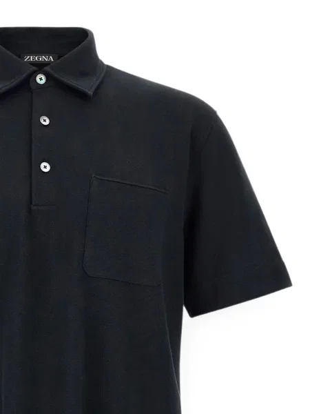 Tricou polo Zegna albastru