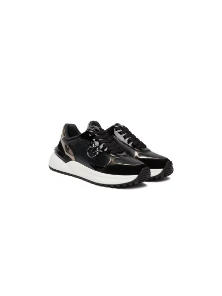 Sneakersy Pinko skórzane czarne