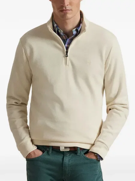 Жакардова поло тениска Polo Ralph Lauren бродирана с връзки оранжево