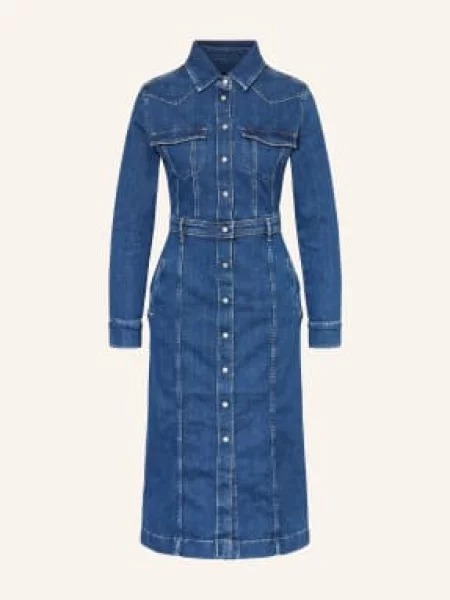 7 For All Mankind Sukienka Jeansowa Luxe blau niebieska