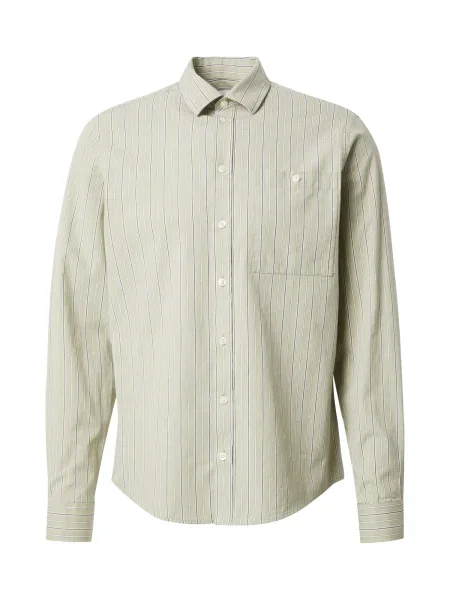 Casual Friday Košeľa FREDDI pastelovo zelená / čierna biela