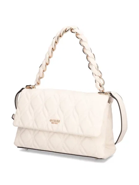 Crossbody kabelka Guess bílá