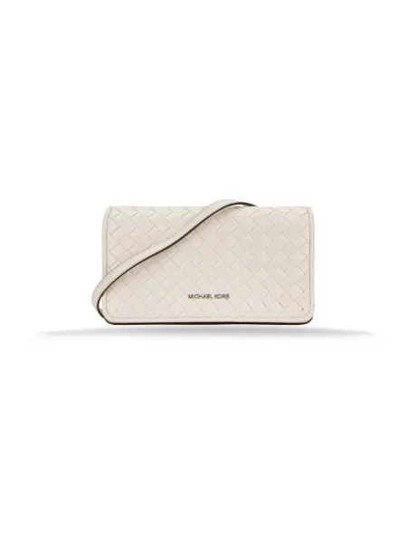 Torebka crossbody Michael Kors skórzana beżowa