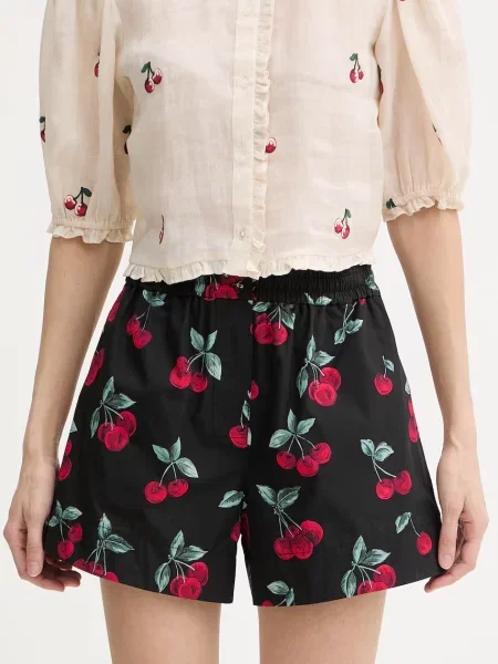 Twinset pantaloni scurți pentru femei din negru