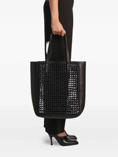 Geantă shopper Khaite negru