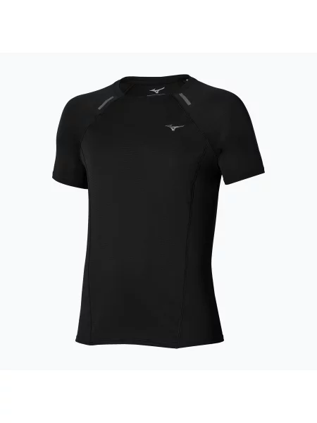 Tricou de alergare pentru bărbați Mizuno Active Dryaeroflow black negru