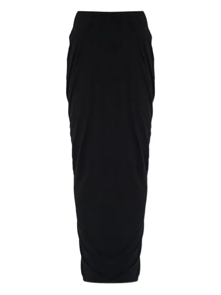 Fustă midi Entire Studios drapată până la genunchi negru