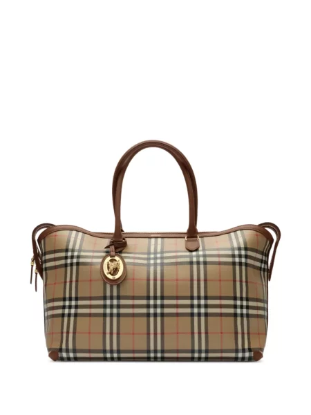 Geantă shopper Burberry în carouri