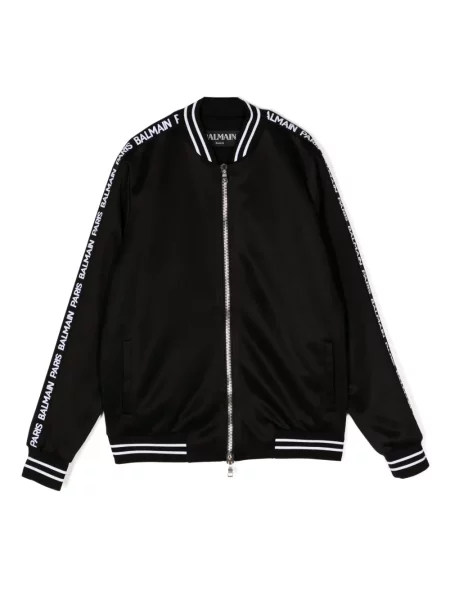 Kurtka bomber dziecięcy Balmain czarny