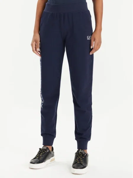 Спортен панталон Emporio Armani с принт тъмносиньо
