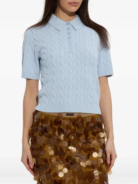 Top Gestuz tricotate albastru