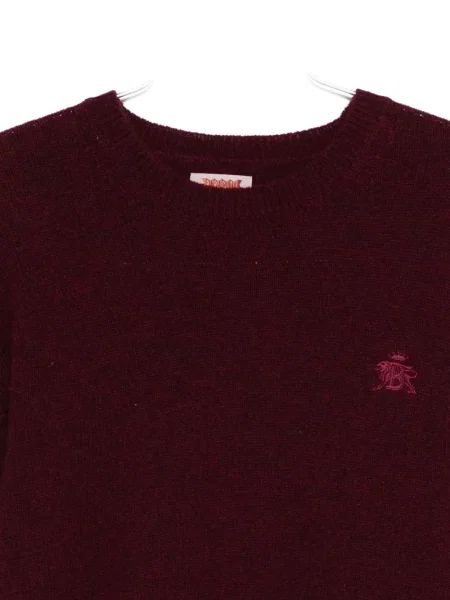Pulover Baracuta cu broderie cu decolteu rotund