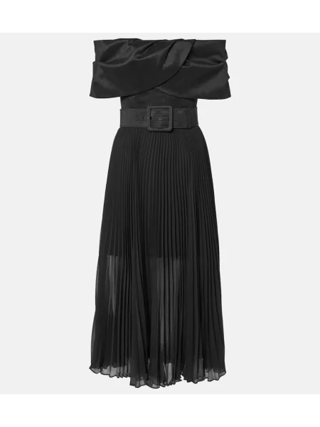 Rochie midi Rebecca Vallance până la genunchi de costum negru