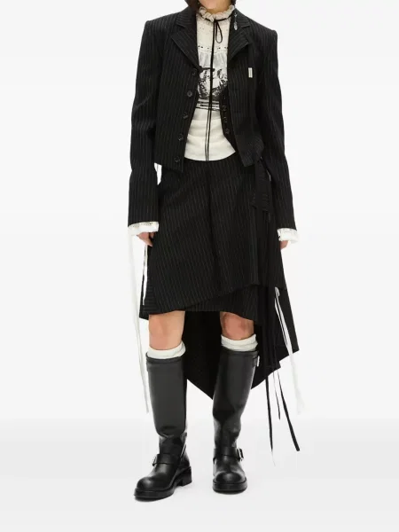 Fustă Ann Demeulemeester asimetrică negru