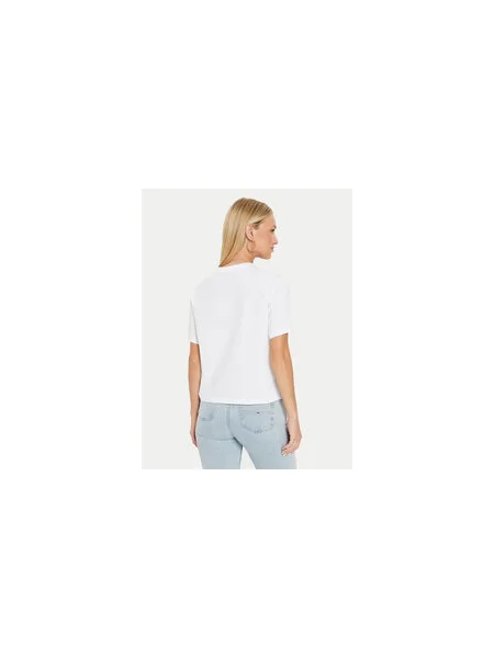Guess Jeans Póló Boxy Fit fehér