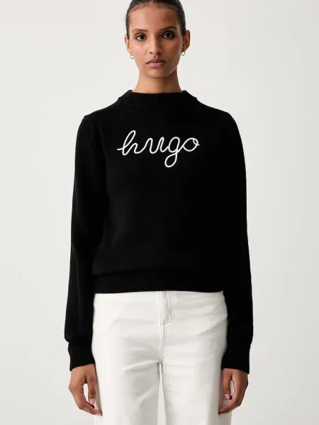 HUGO Blue pulover pentru femei din Saje_B negru