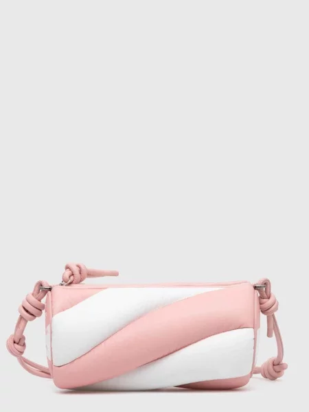 Кожаная сумка Fiorucci розовая