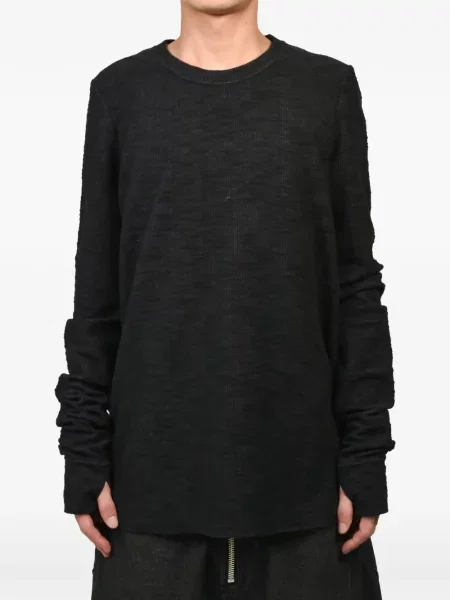 Lung tricou Filth tricotate negru