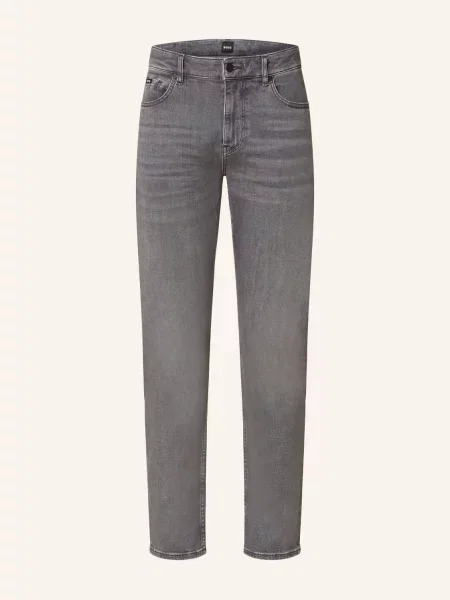 Boss Jeansy Delaware Slim Fit grau szare