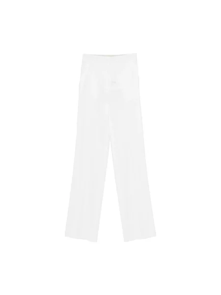 Spodnie Max Mara Studio wełniane białe