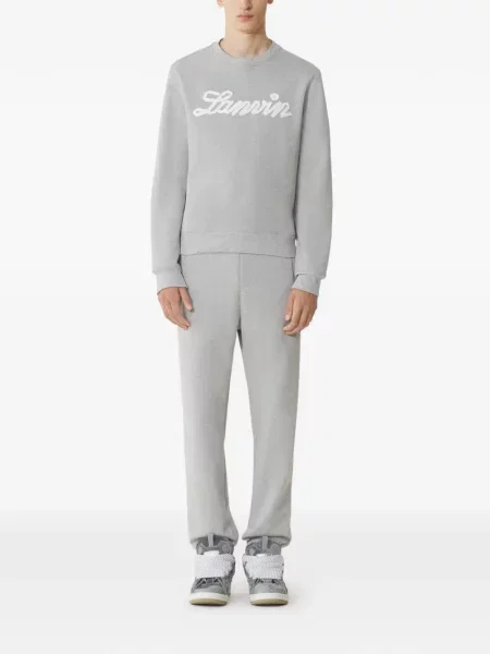 Hanorac crewneck Lanvin gri