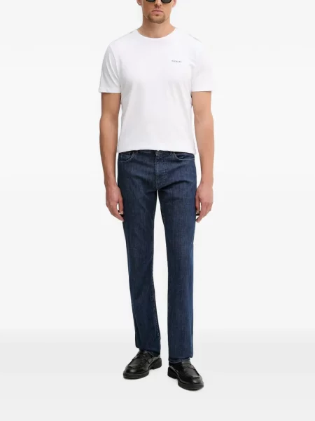 Scurt tricou Hackett London cu imagine alb