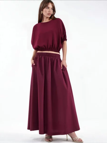 MSN Collection Obleka za doma burgund