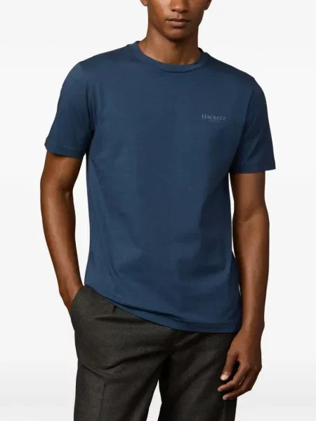 Tricou Hackett London cu imagine albastru