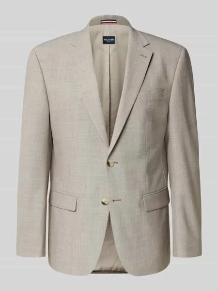 Marynarka na 2 o kroju regular fit z z patką Hechter Paris beżowa