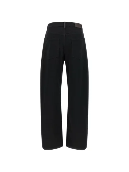 Blugi cu picior larg Brunello Cucinelli negru