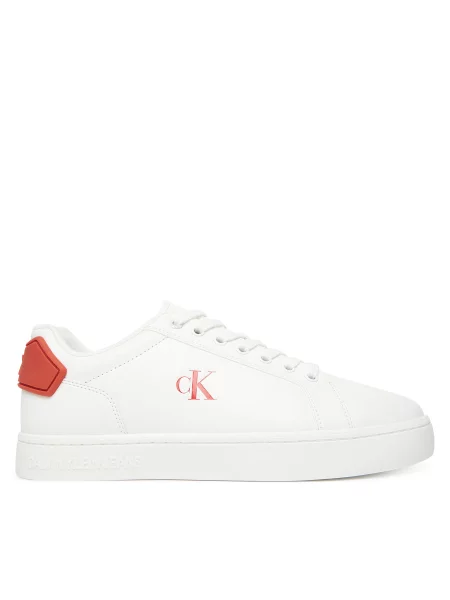 Superge Calvin Klein Jeans Classic Cupsole Ru Patch Lth bela