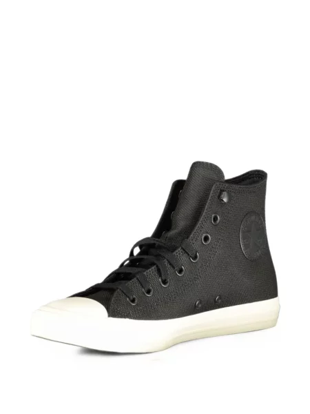 Sneakerși Converse din piele negru
