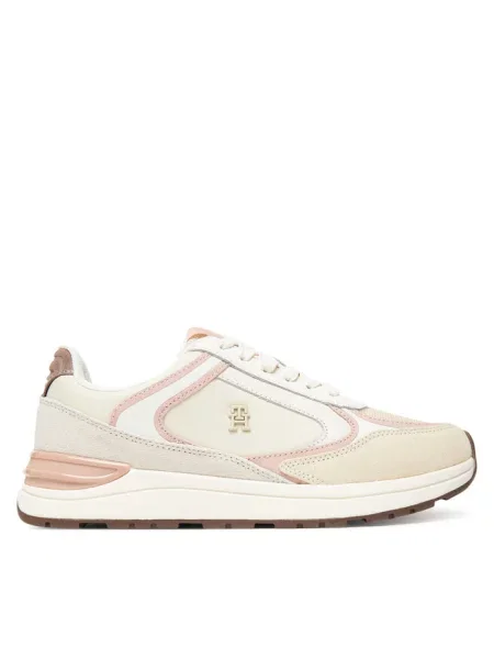 Buty Tommy Hilfiger Casual Fashion Runner Mix bright white/moonstruck/tandoori białe