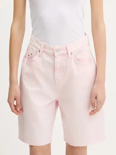 Jeans kratke hlače Tommy Jeans roza