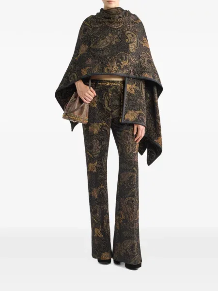 Жакардово яке Etro на цветя черно