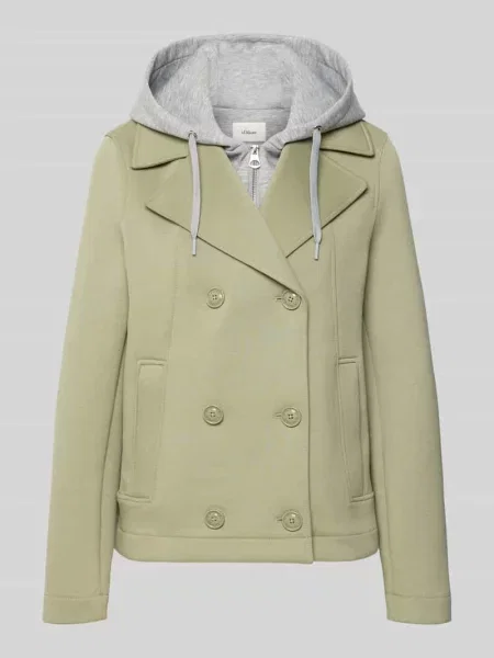 Bluza dresowa o regularnym kroju z domieszką S.oliver Red Label khaki