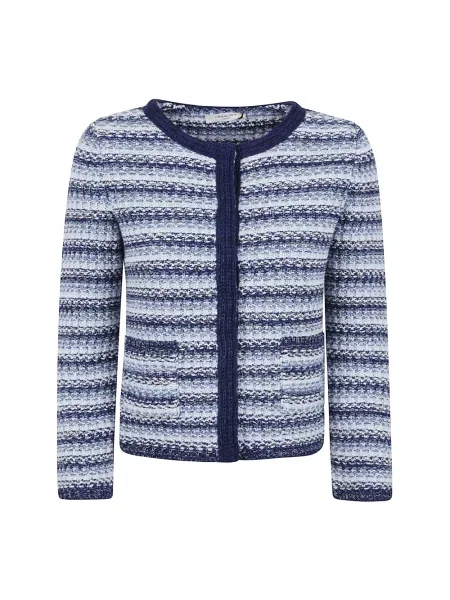 Wielobarwność sweter Charlott niebieski